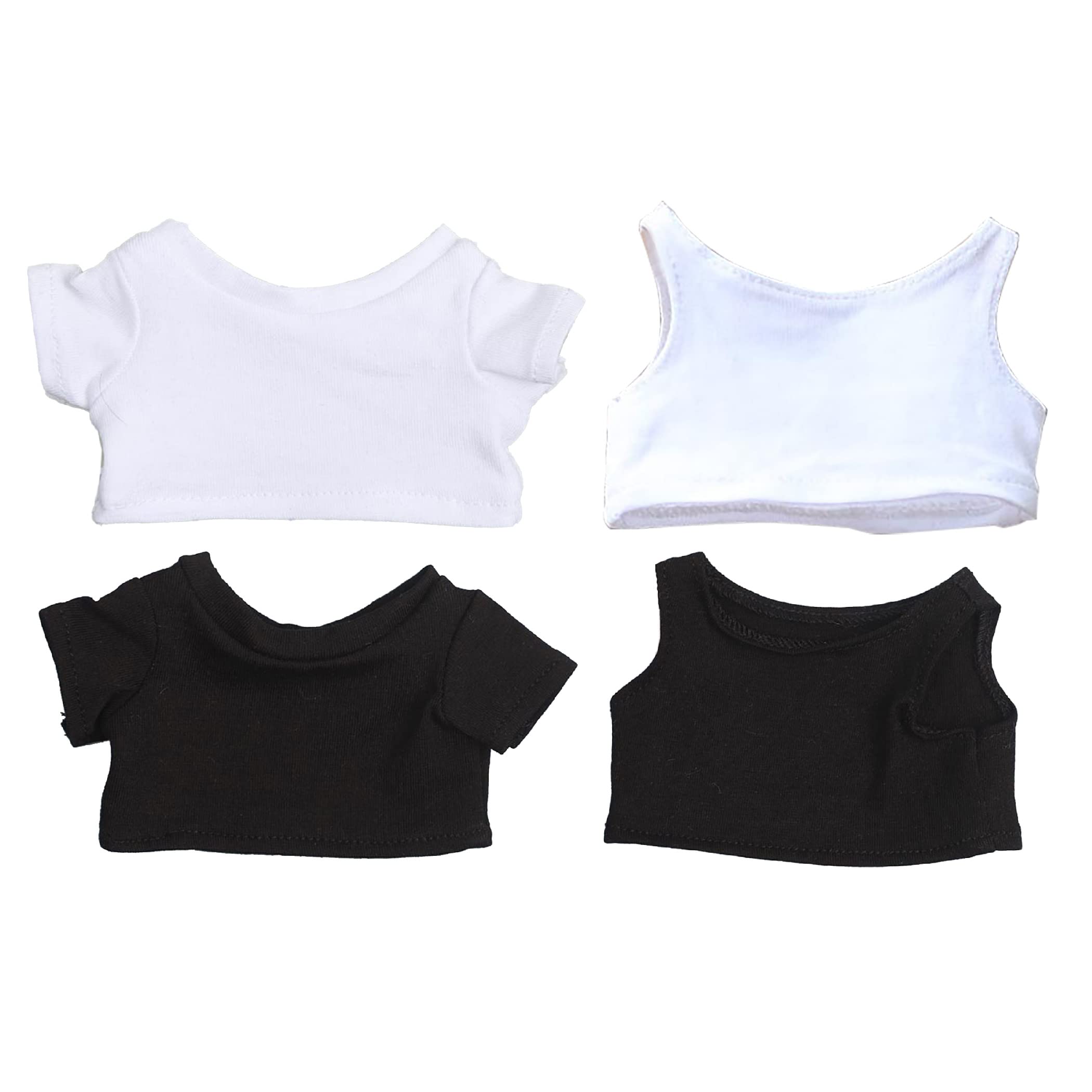 Amazon.co.jp: Felimoa 人形服 約20cm 無地 Tシャツ タンクトップ 洋服